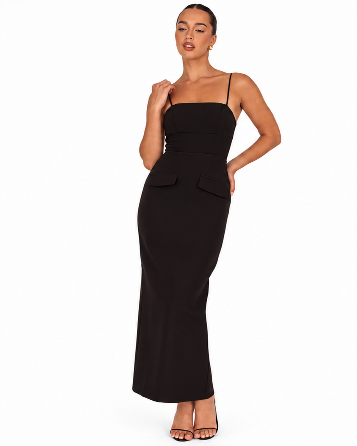 The Sloane Black Maxi Dress