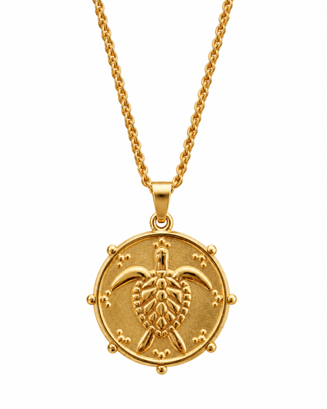 Golden Honu Turtle Necklace | 18k gold plated