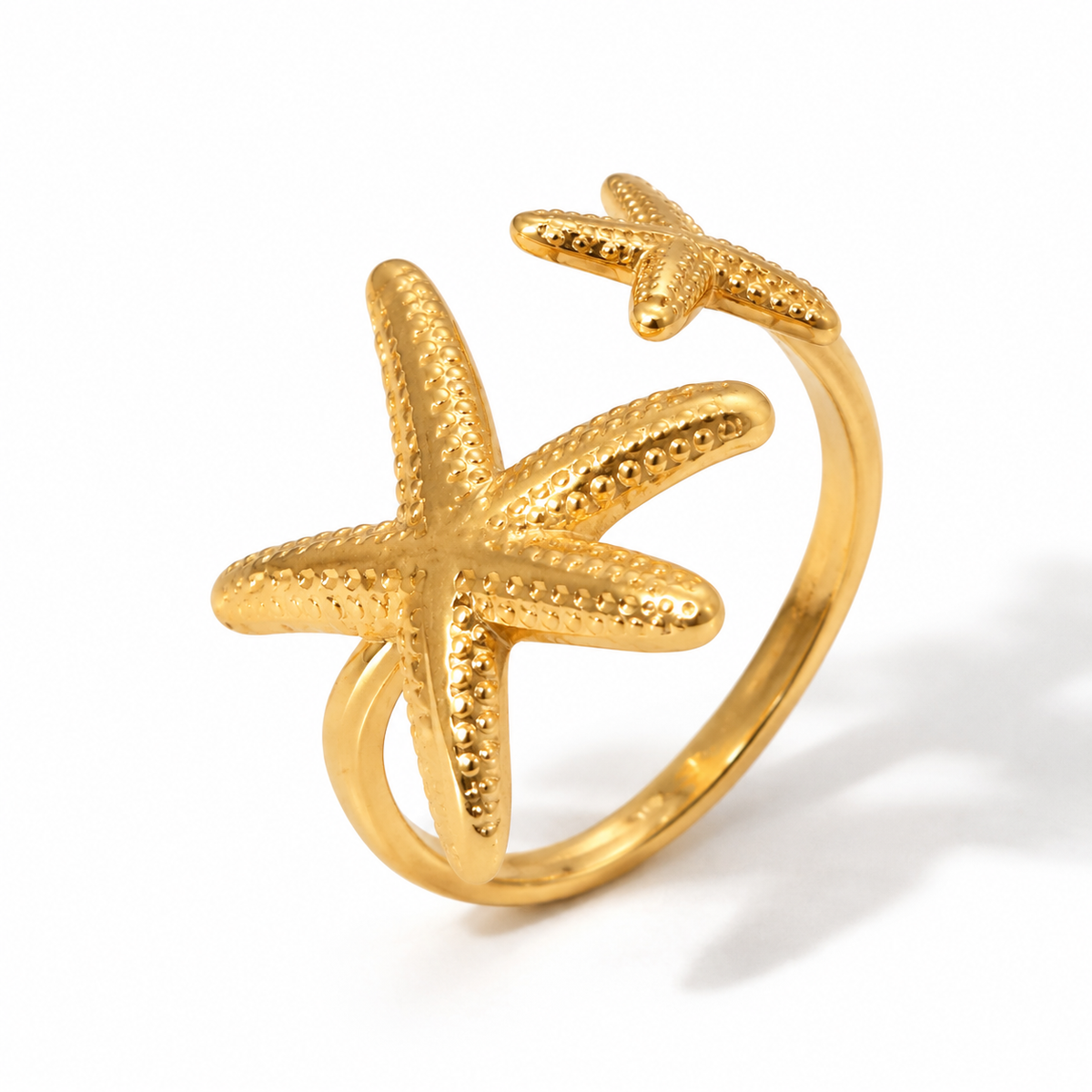 The Oceana Gold Starfish Ring