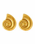 The Marina Gold Spiral Studs | 18K Gold Plated