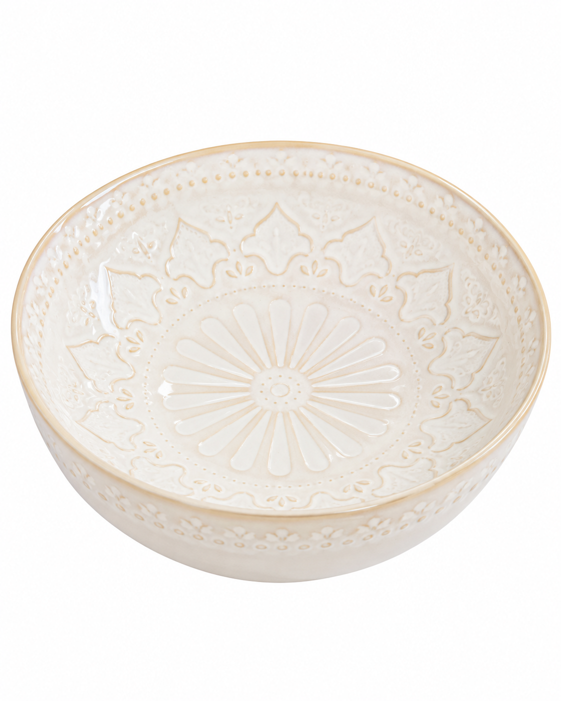 Coastal Bloom Ceramic Decorative Bowl | 20cm x 20cm
