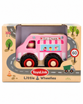 ToysLink Little Wheelies Wooden Ice Cream Truck – Pink