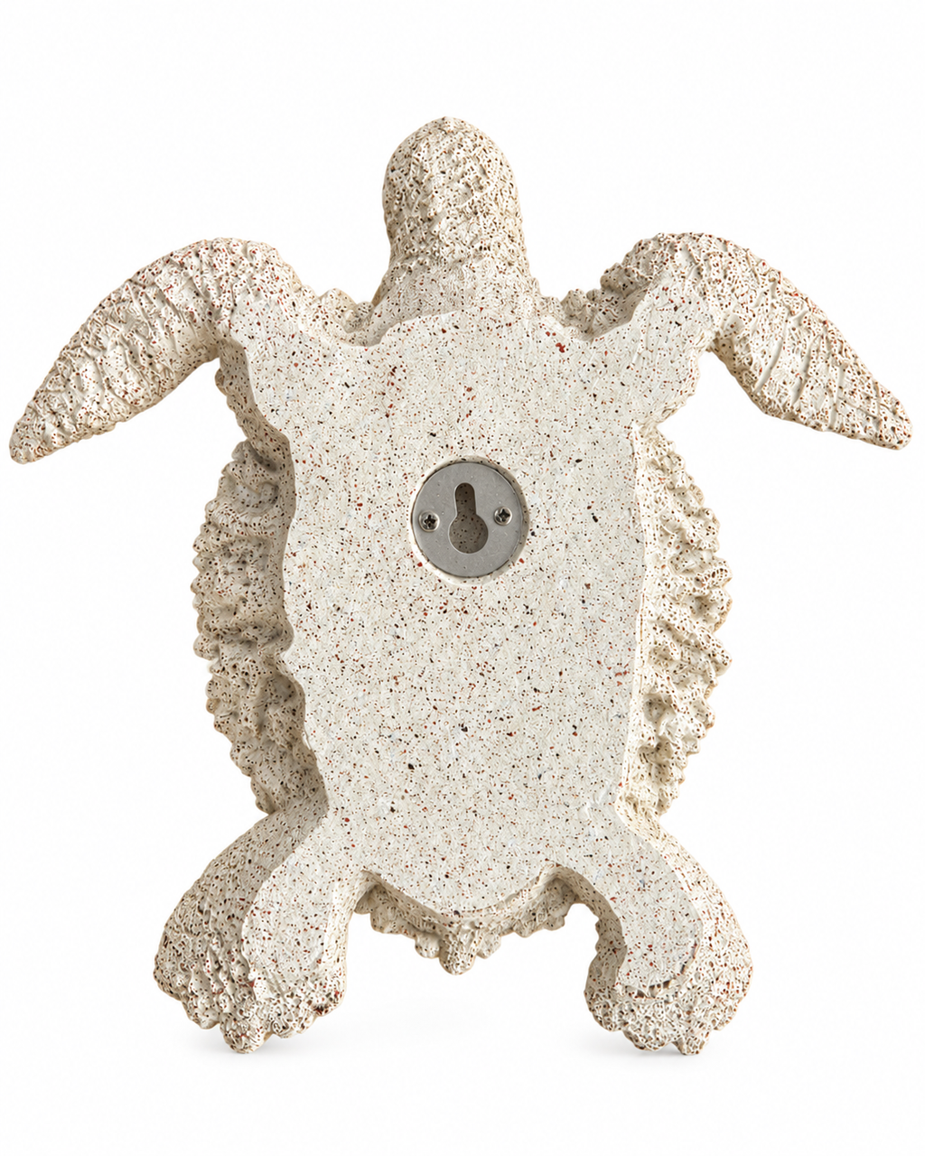 Decorative Sea Turtle Sculpture – White Coral Finish | 24cm